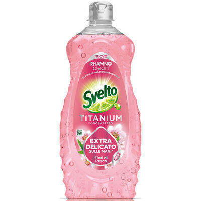 Svelto Titanium Detersivo Piatti Concentrato Fiori Di Pesco 650 ml