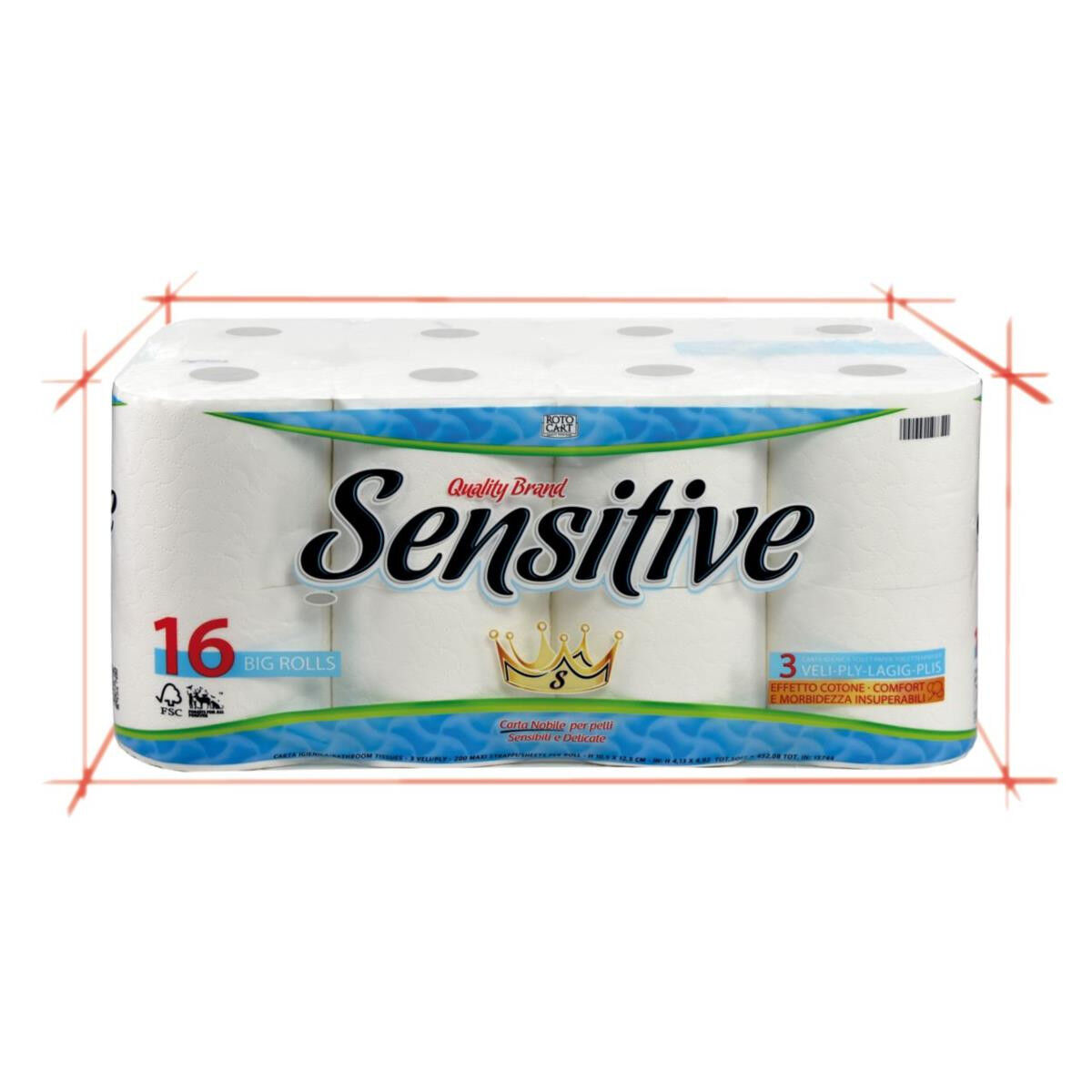 Sensitive Igienica 16 Rotoli - -
