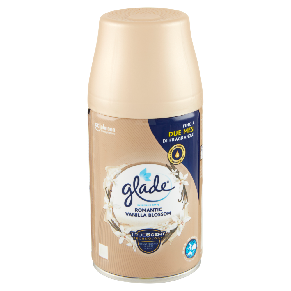 Glade Automatic Spray Ricarica, Profumatore per Ambienti, Fragranza Romantic Vanilla Blossom - -