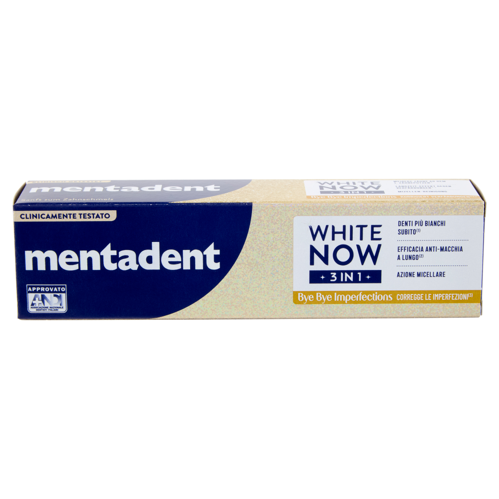 Mentadent White Now 3 in1 Bye Bye Imperfections 75 ml - -