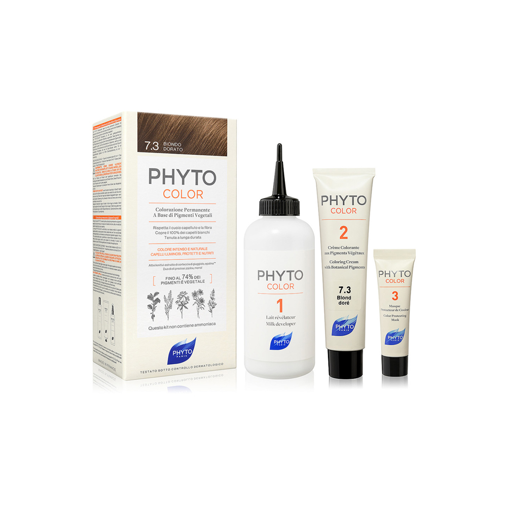 Phyto Hair Colour By Phytocolor 7.3 Golden Blonde 180g - Immagine 10