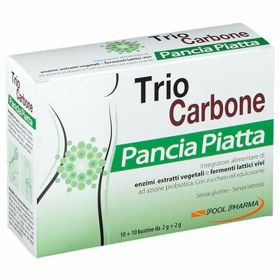 Trio Carbone Pancia Piatta 10+10 Bustine 20 mg