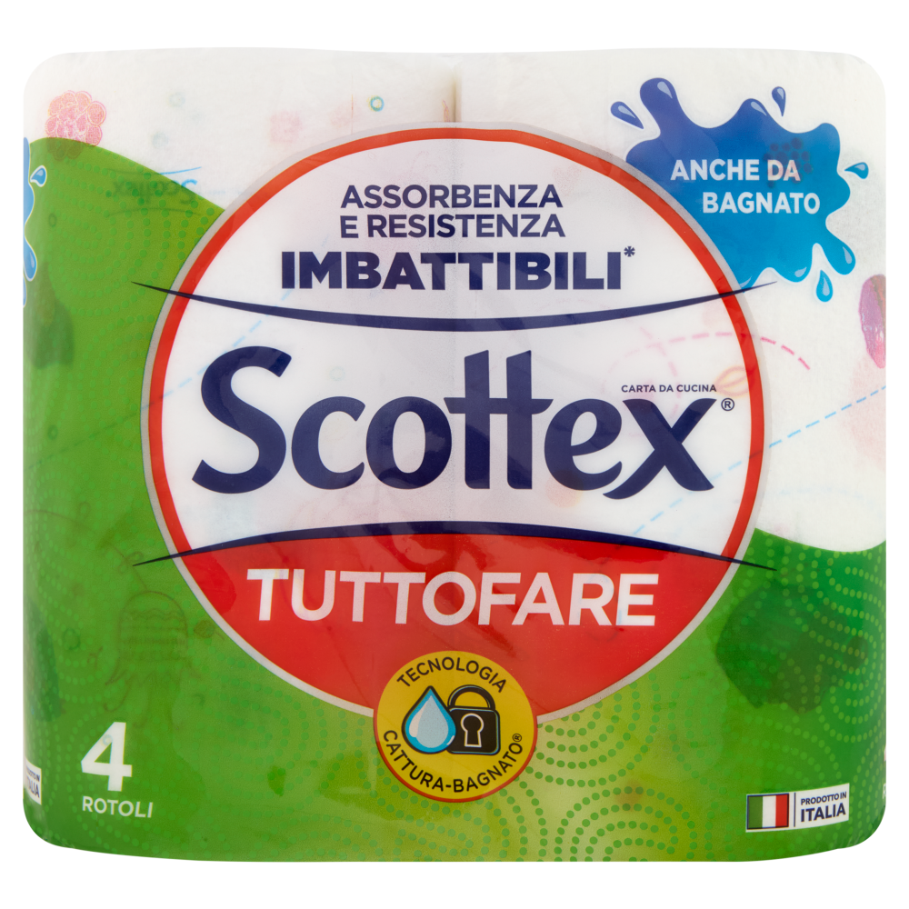 Scottex Tuttofare Carta da Cucina 4 Rotoli, , large