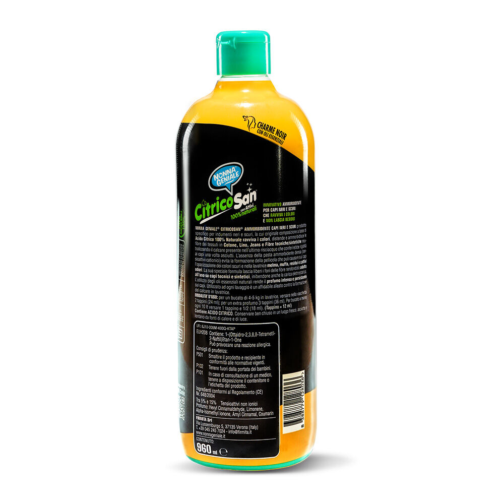 Nonna Geniale Acido Citrico Ammorbidente per Capi Neri 960 ml	, , large