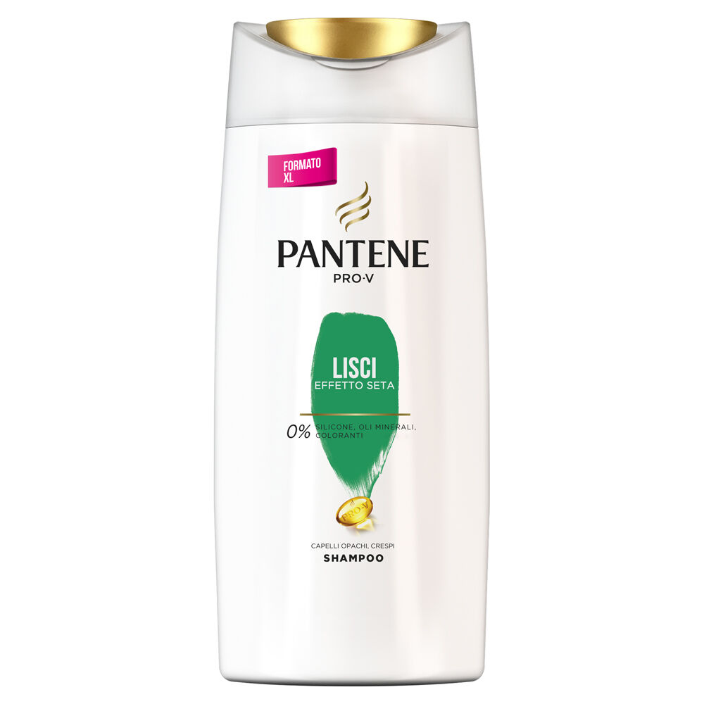 Pantene Pro-V Shampoo Lisci Effetto Seta, Morbidezza Effetto Seta e Controllo dell’Effetto Crespo 675 ml - -