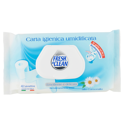 Fresh & Clean Carta Igienica Umidificata 48 Pezzi