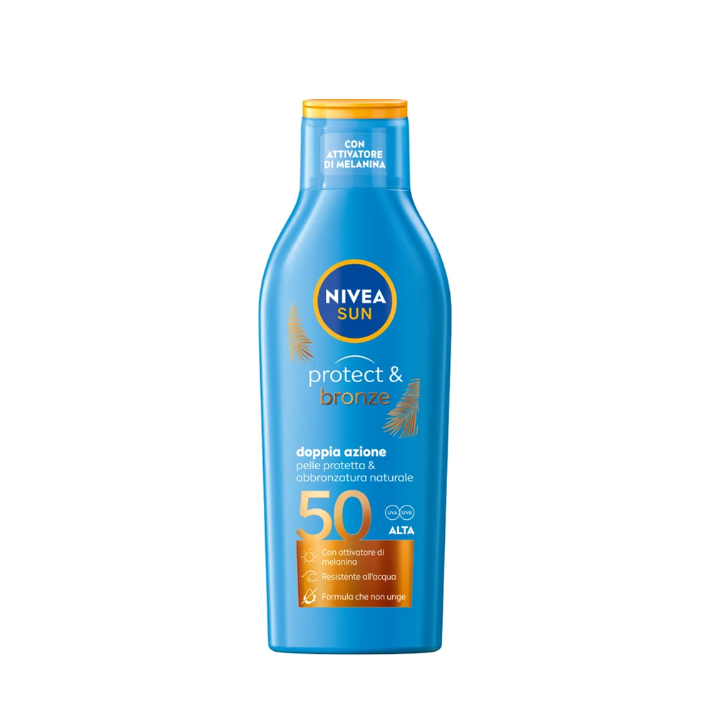 Nivea Sun Protect Bronze Latte Abbronzante Spf50+ 200Ml - --image