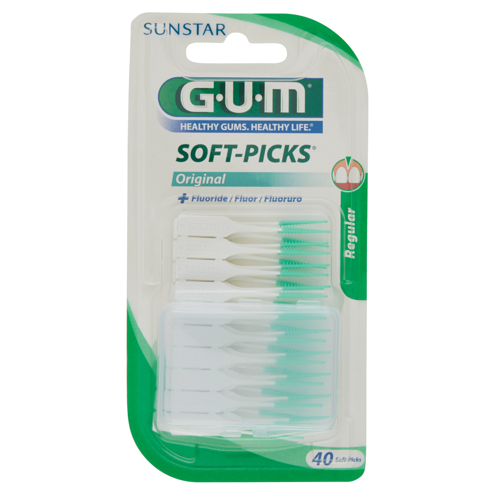 Sunstar Gum Soft-Picks Original, Scovolini Interdentali, Medi, 50 Pezzi - Immagine 2