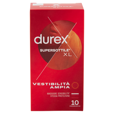 Durex Supersottile XL 10 Preservativi