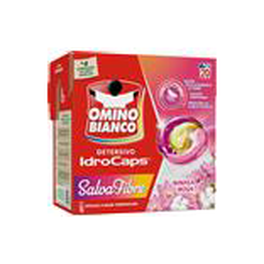 Omino Bianco IdroCaps Salva Fibre Ninfea Rosa 20pz, , large