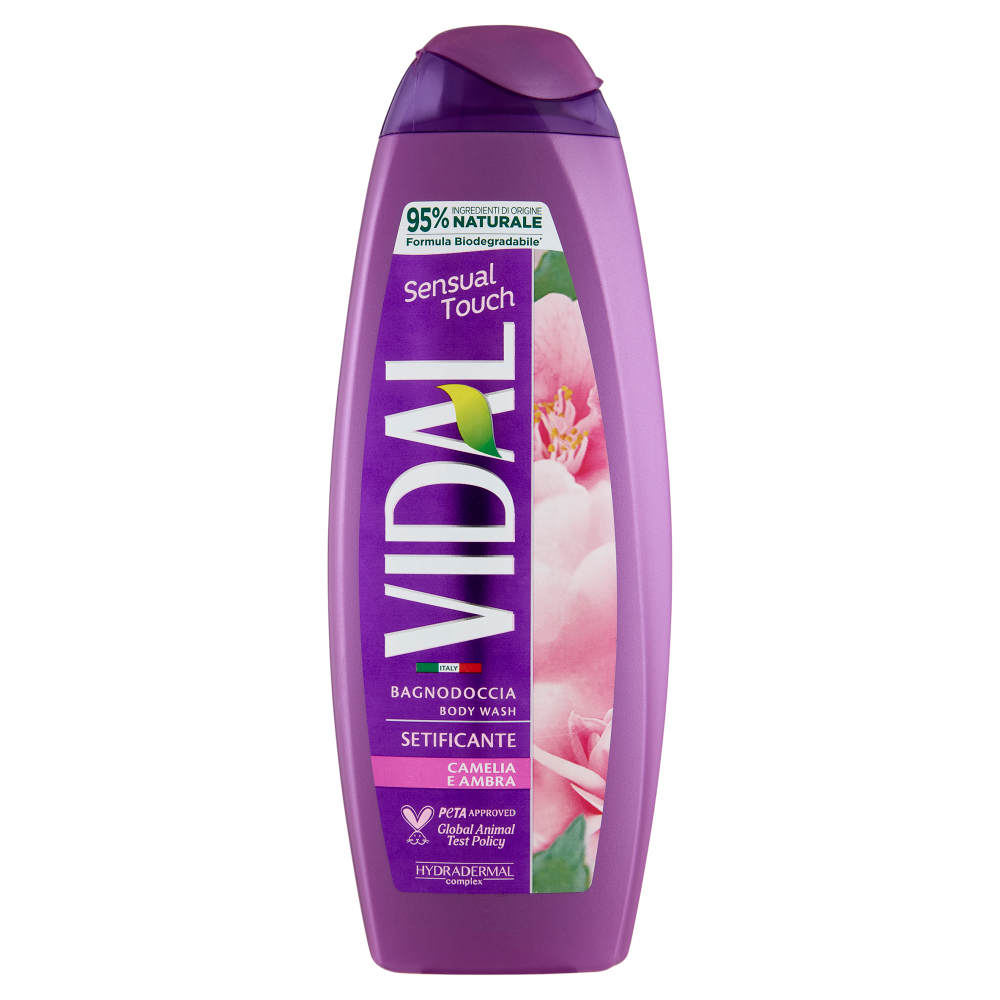 Vidal Sensual Touch Bagnodoccia Setificante Camelia e Ambra 500 ml, , large