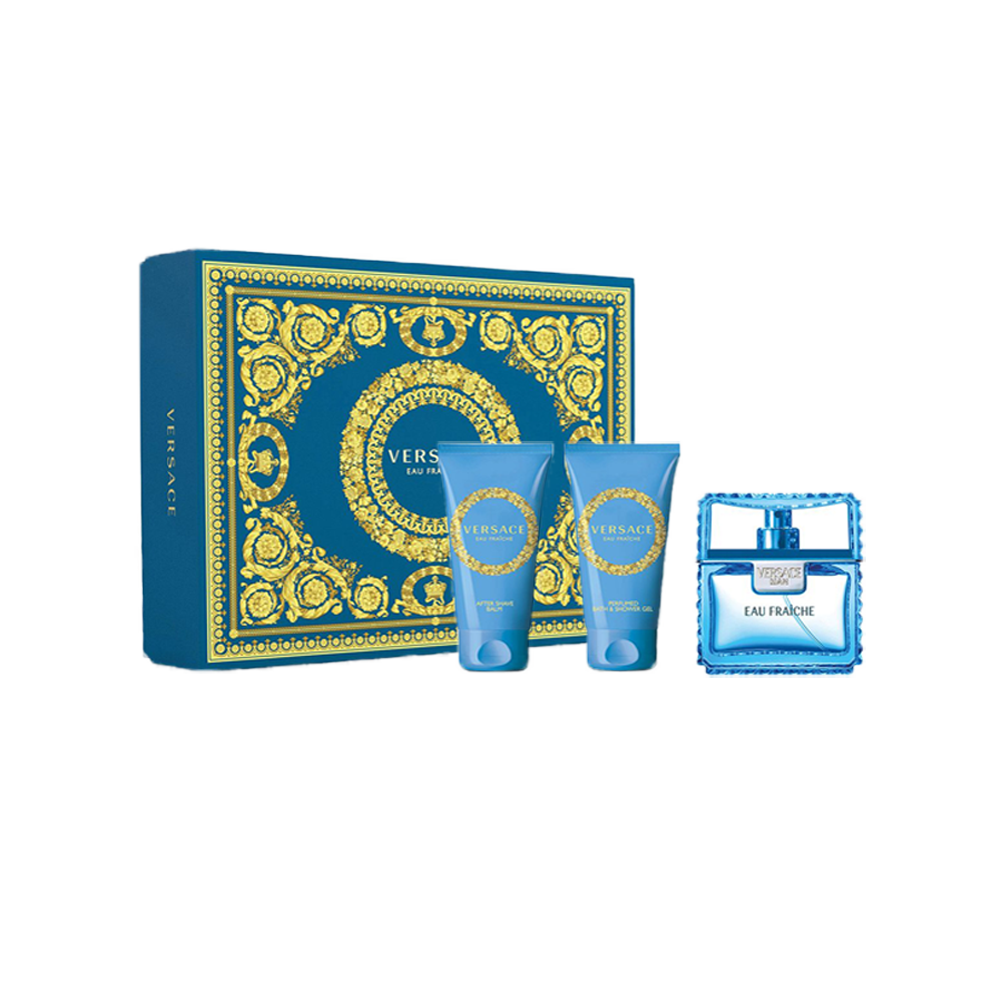 Versace Man Fraiche Edt 50 ml + After Shave 50 + Shower Gel 50 ml - -