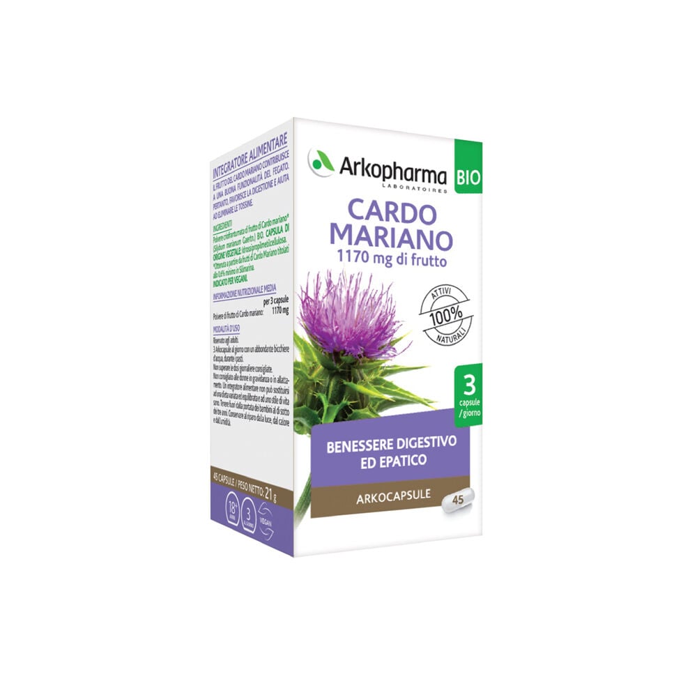 Arkocapsule cardo mariano45capsule bio - Immagine 11
