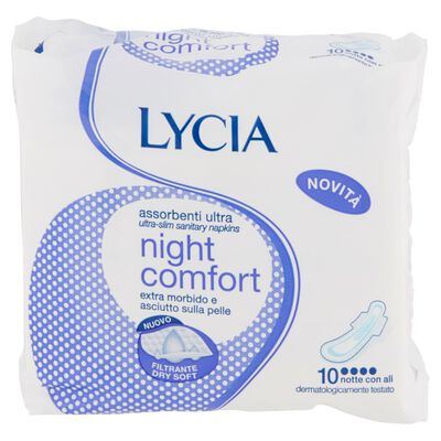 Lycia Assorbenti Ultra Notte 10 Pezzi