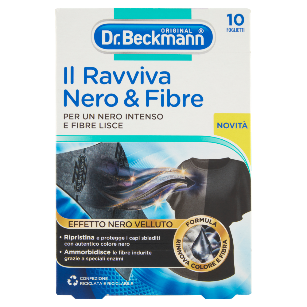 Dr. Beckmann il Ravviva Nero & Fibre 10 Pezzi, , large