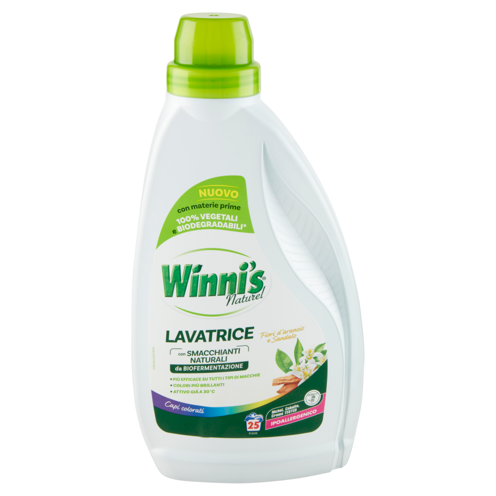 Winni's Naturel Lavatrice Capi colorati Fiori d'arancio e Sandalo 25 Lavaggi 1125ml, , large