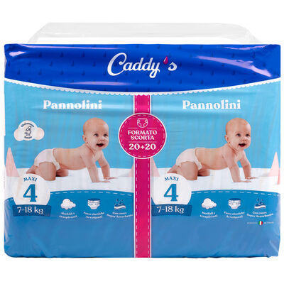Caddy's Pannolini Maxi (7-18 Kg) 40 Pezzi