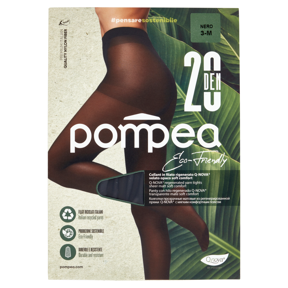 Pompea Eco-Friendly Collant 20 Den 3-M Nero, , large image number null