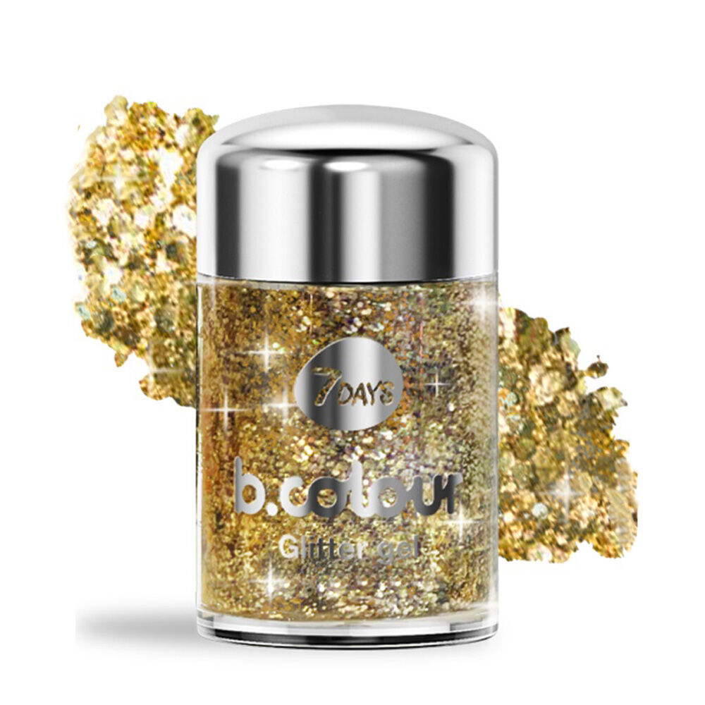 7 Days Face & Body Glitter Gel Mini 01 Holiday Crush - -