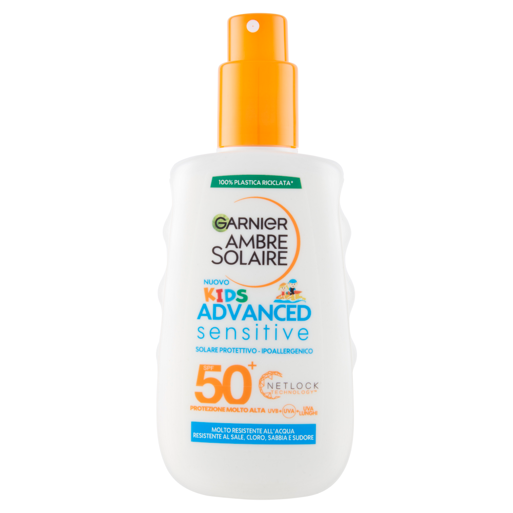 Ambre Solaire Sensitive Advanced Kids Protezione Solare Dry Mist Spf 50+ 200 ml, , large