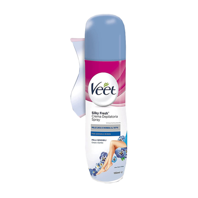 Veet Crema Depilatoria Spray Pelli Sensibili 150 ml