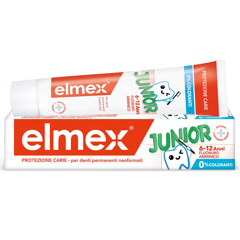 Elmex Dentifricio Junior Bimbi, Bambini 6-12 Anni 75 ml - - - Immagine 1