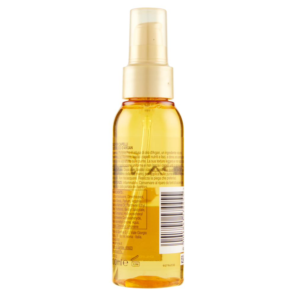 Pantene Olio Infuso D'argan Lisci Effetto Seta 100 ml, , large