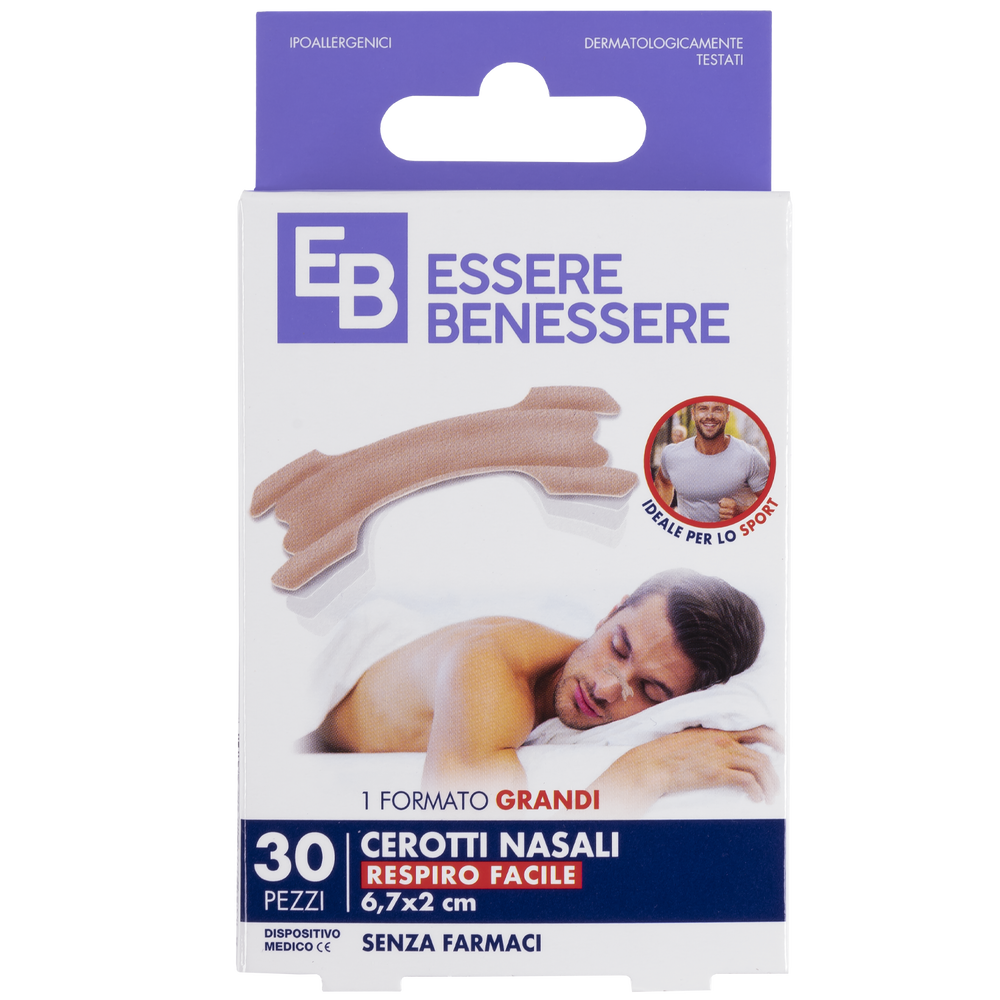Essere Benessere Cerotti Nasali Grandi 30pz, , large