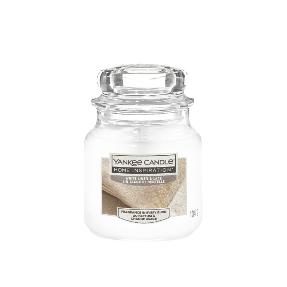 Yankee Candle White Linen & Lace Giara Piccola 104g - -