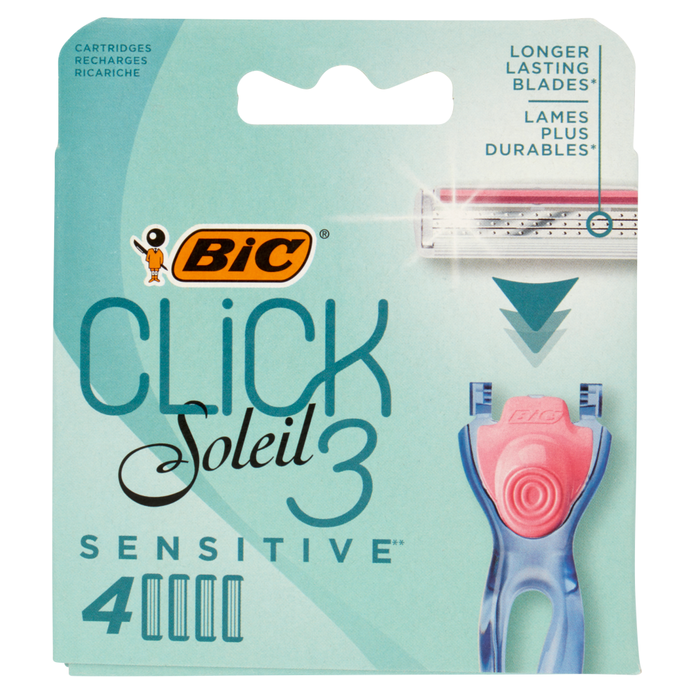 Bic Click Soleil 3 Sensitive 4 Ricariche - -