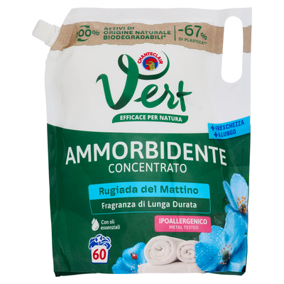 Vert di Chanteclair Ammorbidente Concentrato Rugiada del Mattino 1200 ml