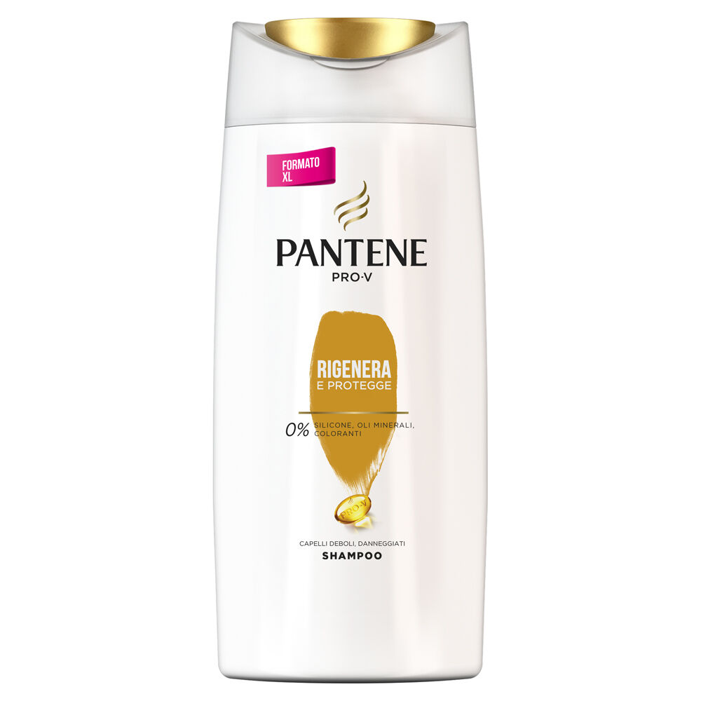 Pantene Pro-V Rigenera & Protegge Shampoo per Capelli Danneggiati, Ripara all’Istante I Segni dei Danni 675 ml - -