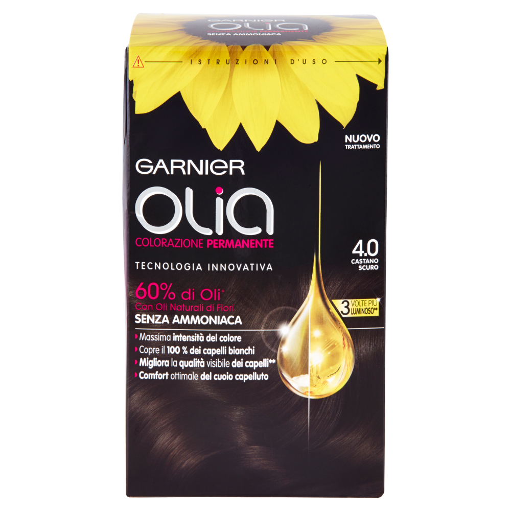 Garnier Olia Colorazione Permanente Castano Scuro 4.0 - -