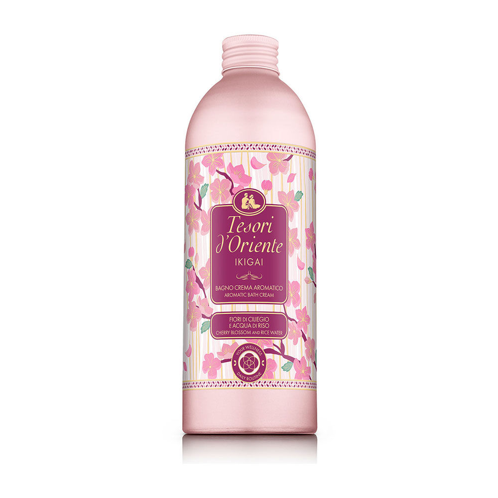 Tesori d'Oriente Bagnocrema Aromatico Ikigai Fiori di Ciliegio e Acqua di Riso 500 ml, , large