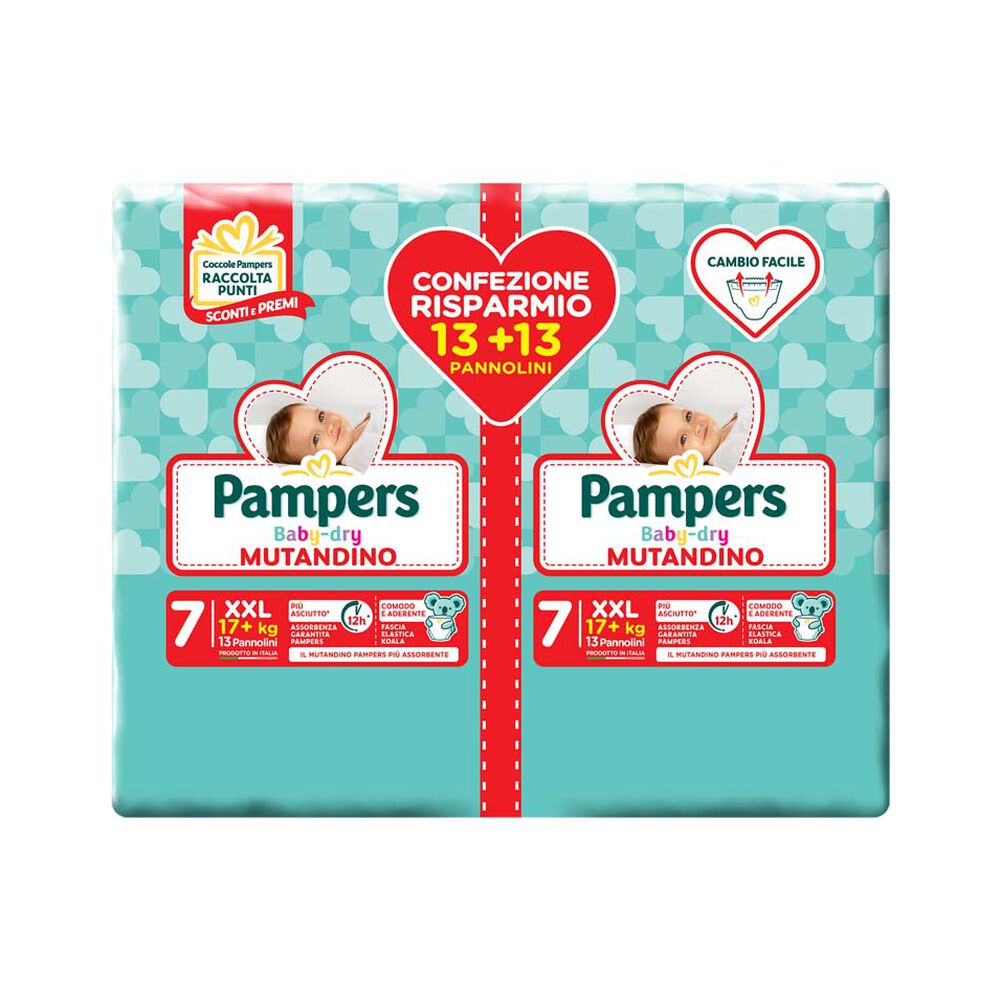Pampers Baby Dry Mutandino XXL Duopack 26 Pannolini, , large
