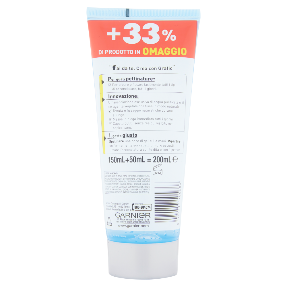 Grafic Gel Aqua Extraforte 200 ml, , large