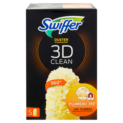 Swiffer Duster 3D Panni Cattura Polvere Ricarica 5 Salviette