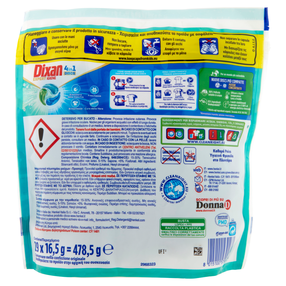 Dixan Discs Expert Igiene 29 Pz	, , large