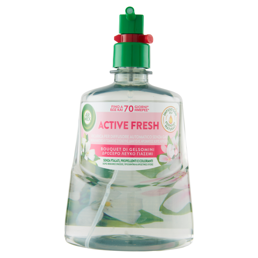 Air Wick Active Fresh Ricarica per Diffusore Automatico Gelsomino 228 ml - -