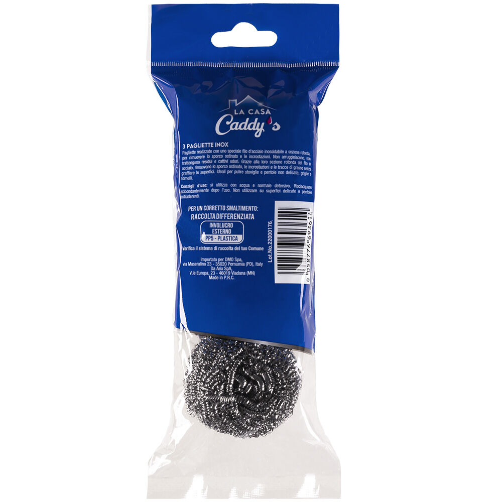 Caddy's Pagliette Inox 3 Pezzi, , large