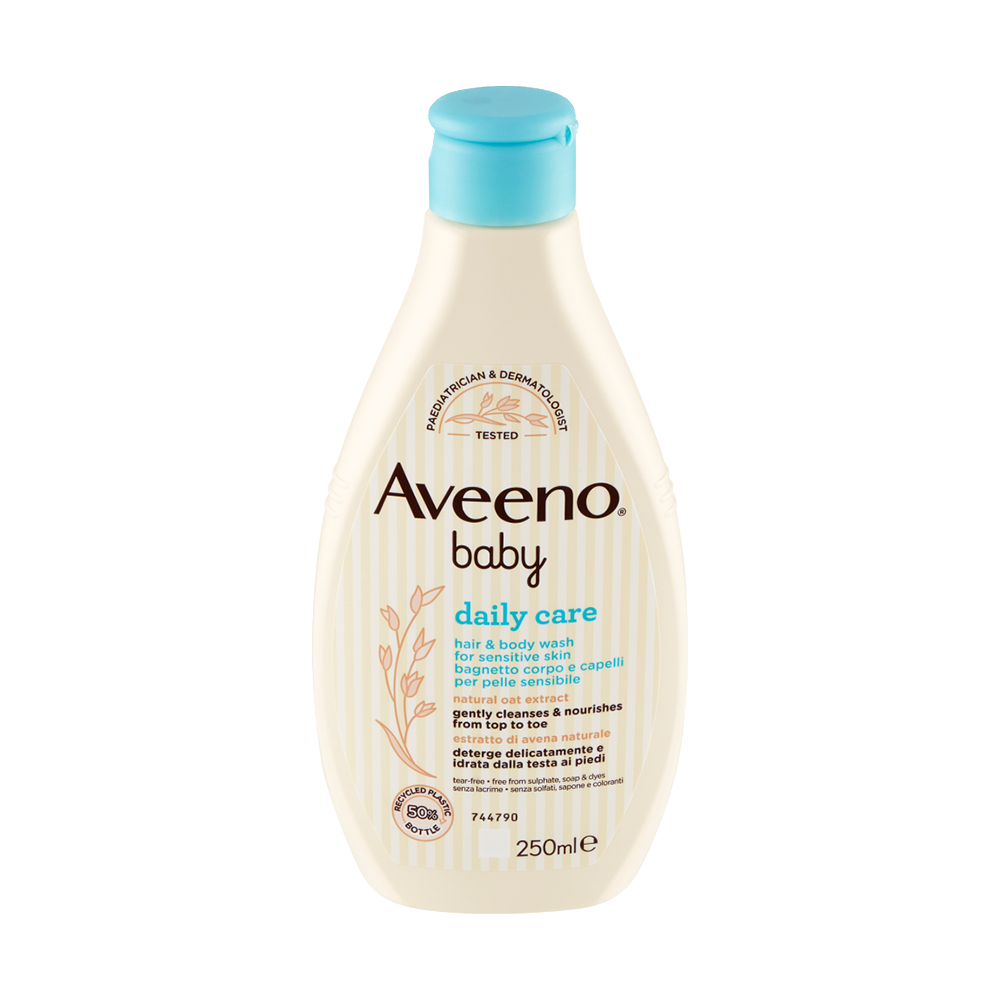 Aveeno Baby Daily Care Bagnetto Corpo e Capelli per Pelle Sensibile 250 ml, , large