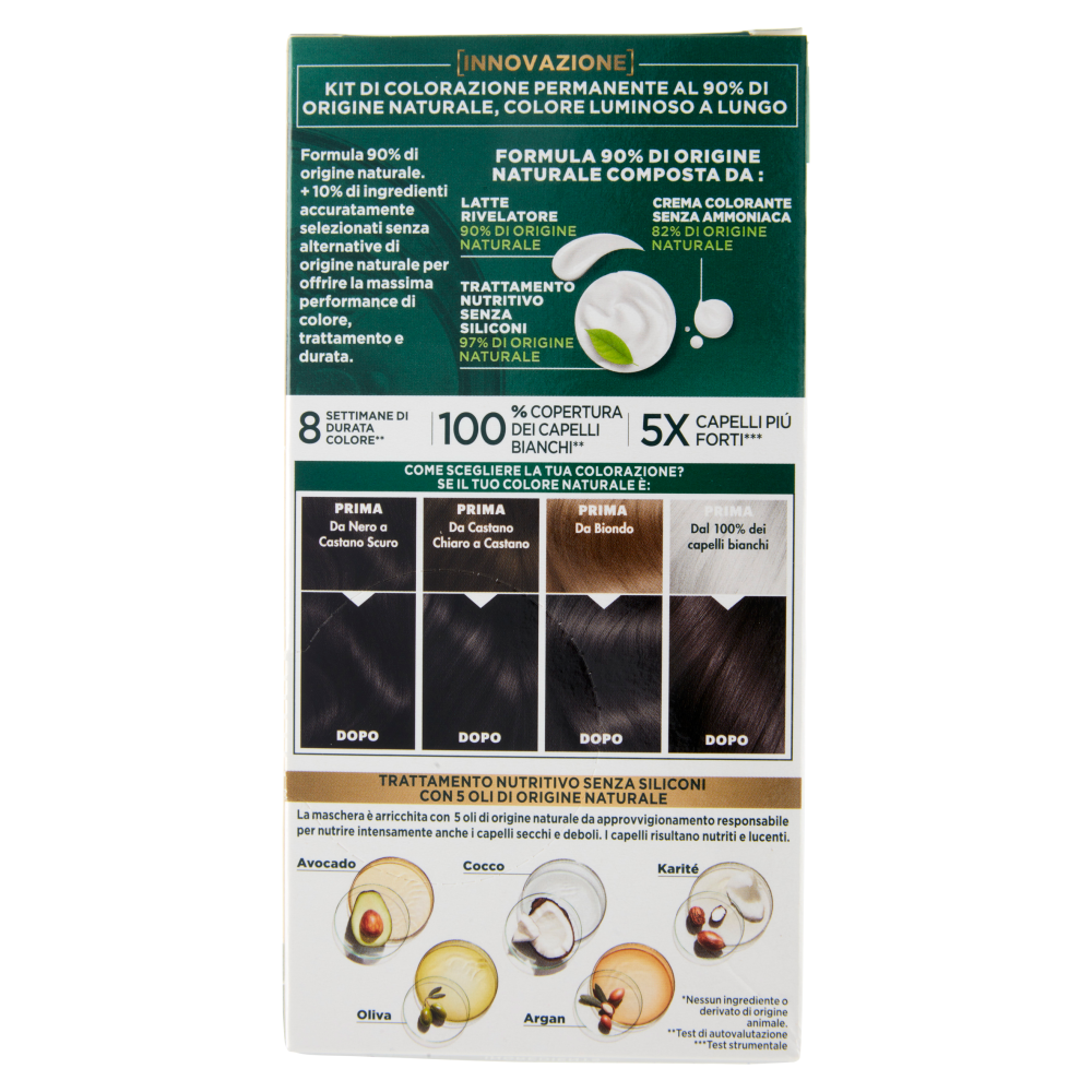 Garnier Belle Color Naturals Colorazione Permanente Castano Scuro Cenere 3.1, , large