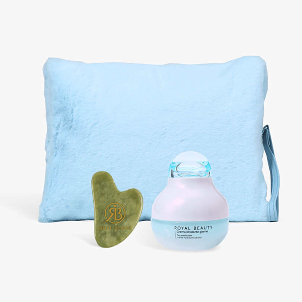 Royal Beauty Cofanetto Pochette + Crema Viso + Guasha, , large