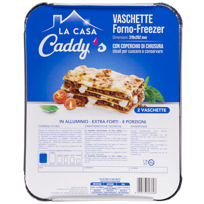 Caddy's Forno-Freezer 319x262 mm 2 Vaschette con Coperchio