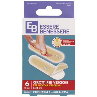 Essere Benessere Cerotti Vesciche Piccoli 6x2cm 6pz