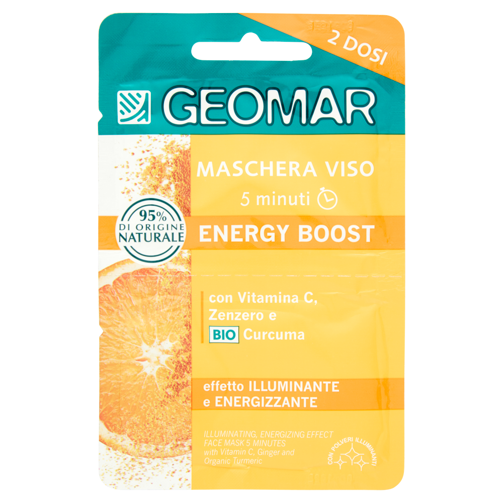 Geomar Maschera Viso Energy Boost 2 Dosi, , large