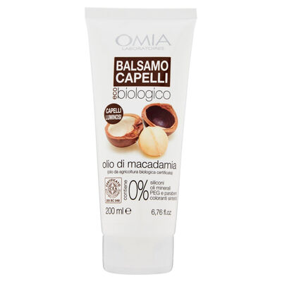 Omia Ecobiologico Olio di Macadamia Balsamo 180 ml
