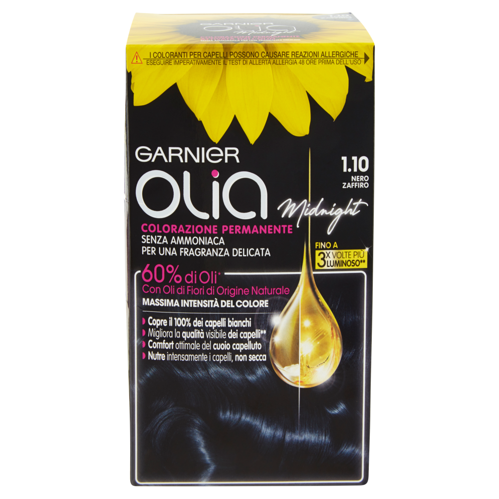 Garnier Olia Colorazione Permanente Nero Zaffiro 1.10 - -