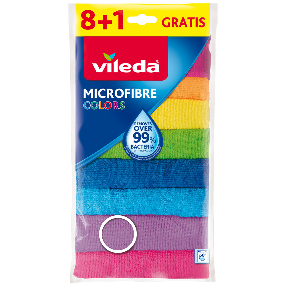 Vileda Microfibre Colors 8 Pezzi - -