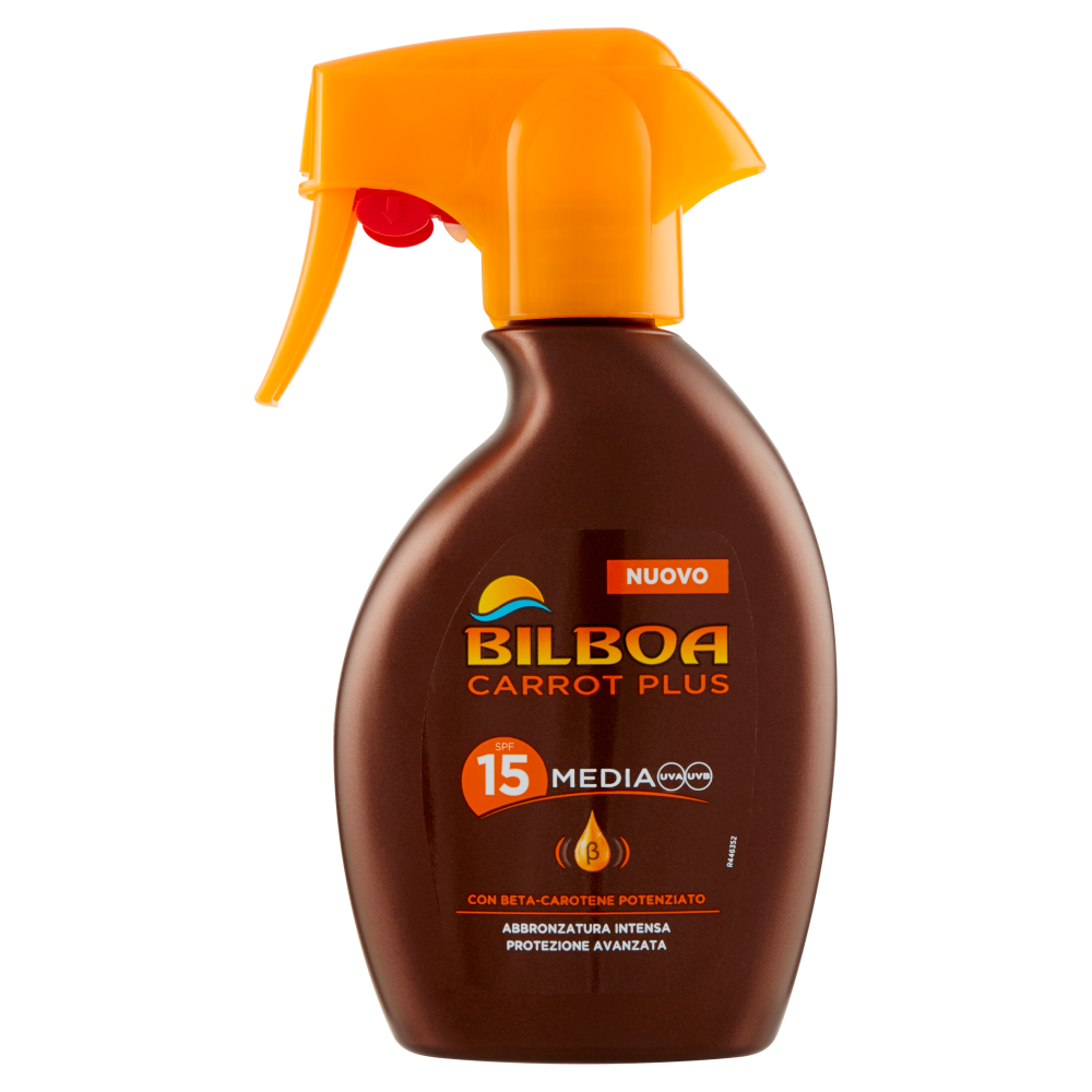 Bilboa Carrot Plus Spray Solare SPF 15 200 m, , large image number null